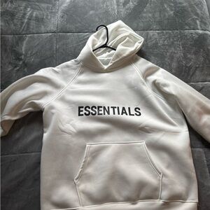 Essentials White Hoodie